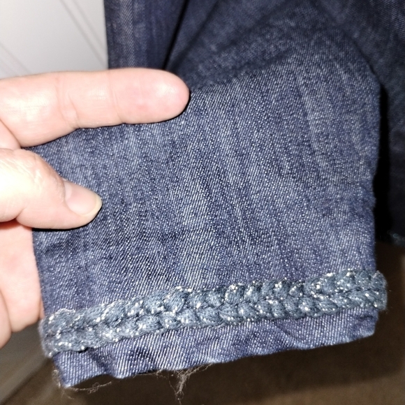 Christopher Banks soft Blue Jean Blazer Jacket size small - Picture 2 of 7